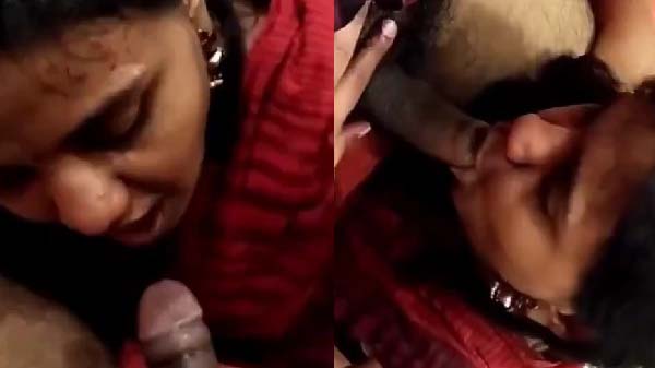 Young Tamil bhabhi blowjob de rahi hai