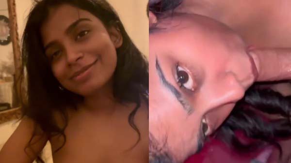 Beautiful girlfriend ne deep blowjob diya