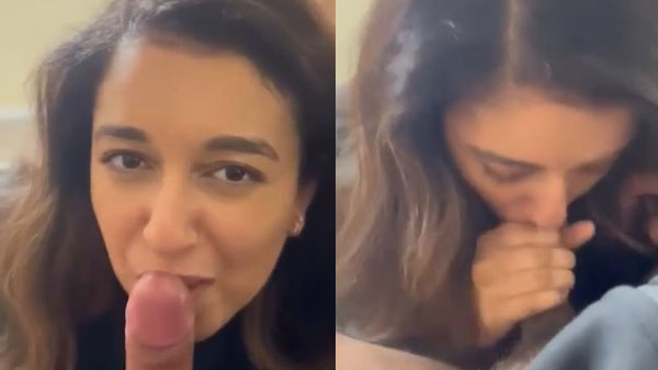 Cute Punjabi girlfriend ne deep blowjob diya