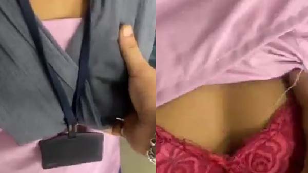 College girl ki boobs dabaya teacher ne